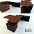 Executive Conference Desk Set 3D model small image 1