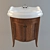 Vintage-inspired Kerasan Retro Basin 3D model small image 1