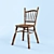  Rustic Wooden Chair 3D model small image 1