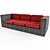 Modern Gray Sofa for Stylish Interiors 3D model small image 1