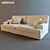 Elegant Meridiani Bogart Sofa 3D model small image 1