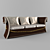 Elegant COLOMBOSTILE Sofa DV3A 3D model small image 1