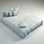 Luxury Dreamy Satin Bed Linen 3D model small image 2