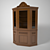 Elegant Wooden Wardrobe 3D model small image 1