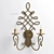 Regal Iron Wall Sconce 3D model small image 1