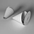 Davide Groppi Palpebra: Sleek Table Lamp 3D model small image 2