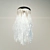 Elegant Glass Feather Pendant Lamp 3D model small image 2