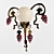 Handmade Wrought Iron Sconce 3D model small image 1