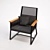 Luxe Outdoor Lounge Chair 3D model small image 1