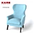 KARE VEGAS: Modern and Compact Seating 3D model small image 1