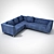 German-made Corner Sofa | Perfect Size Fit 3D model small image 1