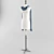 Elegant Scarf Mannequin 3D model small image 1