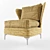 Elegant Park Avenue Armchair 3D model small image 1