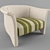 Cozy Comfort Chair 3D model small image 1