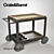 Sleek Grey Alfesco Cart 3D model small image 1