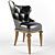 Elegant Tufted Armchair 3D model small image 1