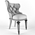 Elegant Tufted Armchair 3D model small image 2