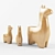 Wooden Lama Decor - Unique Home Decor 3D model small image 1