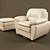 Mobel & Zeit Chair + Ottoman Set 3D model small image 1