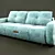 Title: Modern Pushe Sofa and Armchair 3D model small image 2