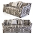 Elegant Duresta Manolo Sofa 3D model small image 2