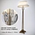 Elegant Crystal Floor Lamp 3D model small image 1