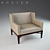 BOLIER 52001 Demi Wing Chair 3D model small image 1