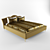 Luxury Bed with Cavalli Style 3D model small image 1