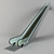 Sleek 30° Escalator 3D model small image 1