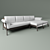 Elegant Eloro Cassina Sofa 3D model small image 1