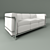 LC2 Cassina Sofa: Stylish Comfort and Versatility 3D model small image 1