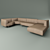 Title: Modular Metal Frame Sofa - Met Cassina 3D model small image 1