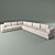 Modular Corner Sofa with Versatile Configuration 3D model small image 1