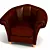 Elegant Leather Chair 3D model small image 1