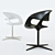 Minimalist German-made Walter Knoll Lox Chair 3D model small image 1