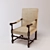 Luxury Ralph Lauren Armchair 3D model small image 1