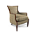 Sleek Nadia Leopard Chair 3D model small image 1