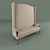 Elegant Feathered Sofa 3D model small image 1