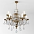 Elegant Crystal Chandelier 3D model small image 1