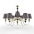 Elegant Murano Glass Chandelier 3D model small image 1