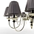 Elegant Murano Glass Chandelier 3D model small image 2