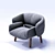 Fusion Armchair: Sleek and Stylish Comfort 3D model small image 1