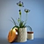 Blue Blossom: Elegant Knitted Flower Vase 3D model small image 1