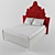 Title: Modern Headboard Bed 3D model small image 1