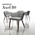 Crassevig Axel Chair: 3DS Max Vray Scene with Maps & Materials 3D model small image 1