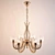 Possoni 918/6 Classic Chandelier 3D model small image 1