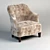 Velvet Dream Chair 3D model small image 1