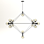 Elegant Bole Chandelier 3D model small image 1