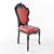 Elegant Vintage Chair 3D model small image 1