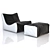 Relax+ Ottoman: Ultimate Lounger Chair 3D model small image 1